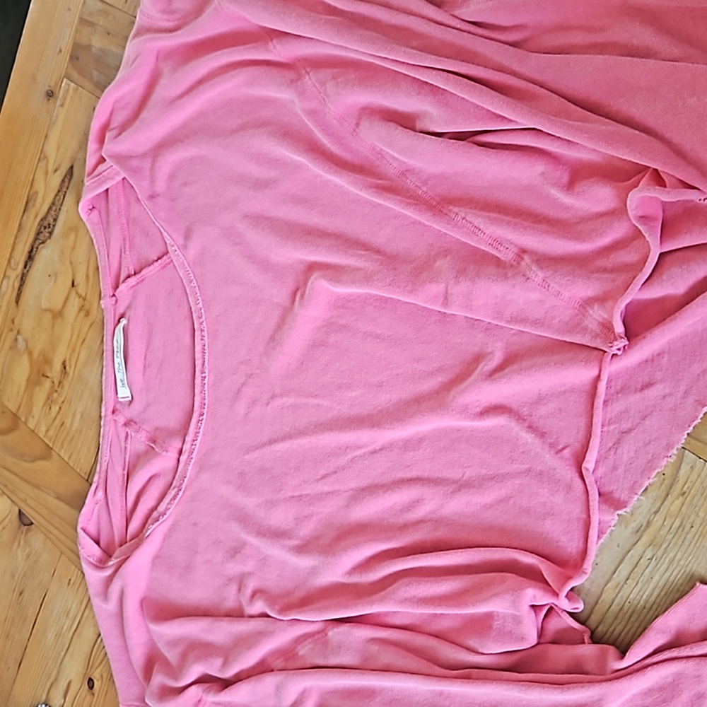 Free People Pink Short Sleeve Tee